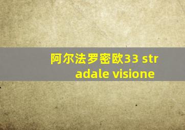 阿尔法罗密欧33 stradale visione